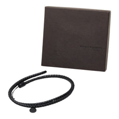 ボッテガヴェネタ イントレチャート ネックストラップ ブラウン レザー レディース BOTTEGAVENETA 中古
