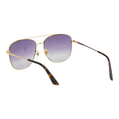 グッチ ダブルブリッジ パイロットレンズ サングラス アイウェア ティアドロップ型 GG0410SK ゴールド メタル メンズ GUCCI 中古
