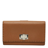 フェンディ セレリア ピーカブー 長財布 8M0308 ブラウン レザー レディース FENDI 中古
