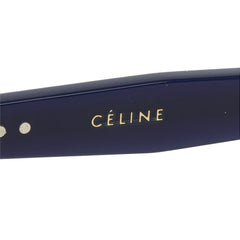 セリーヌ サングラス アイウェア ボストン型 ビッグサイズ CL40048F ブルー系 プラスチック レディース CELINE 中古