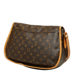 ルイ ヴィトン モノグラム メニルモンタンMM 斜めがけ ショルダーバッグ M40473 ブラウン PVC レザー レディース LOUIS VUITTON 中古
