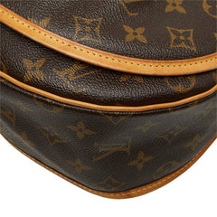 ルイ ヴィトン モノグラム メニルモンタンMM 斜めがけ ショルダーバッグ M40473 ブラウン PVC レザー レディース LOUIS VUITTON 中古