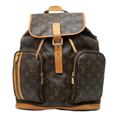 ルイ ヴィトン モノグラム サックアド ボスフォール リュック バックパック M40107 ブラウン PVC レザー レディース LOUIS VUITTON 中古