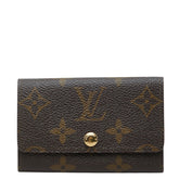 ルイ ヴィトン モノグラム ミュルティクレ6 キーケース 6連 M62630 ブラウン PVC レザー レディース LOUIS VUITTON 中古