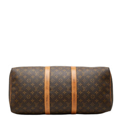 ルイ ヴィトン モノグラム キーポル50 ボストンバッグ トラベルバッグ M41426 ブラウン PVC レザー レディース LOUIS VUITTON 中古