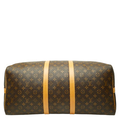 ルイ ヴィトン モノグラム キーポル バンドリエール55 ボストンバッグ M41414 ブラウン PVC レザー レディース LOUIS VUITTON 中古