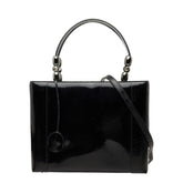 ディオール マリスパール ハンドバッグ ショルダーバッグ 2WAY ネイビー系 パテントレザー レディース Dior 中古