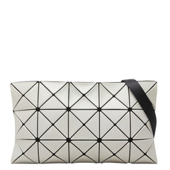 イッセイミヤケ バオバオ CARTON 斜めかけ ショルダーバッグ グレー ブラック ポリエステル PVC レディース ISSEY MIYAKE 中古