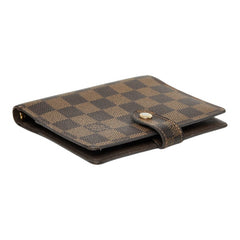 ルイ ヴィトン ダミエ アジェンダPM 手帳カバー R20700 ブラウン PVC レザー レディース LOUIS VUITTON 中古