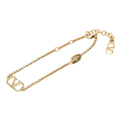 ヴァレンティノ Vロゴ ブレスレット ゴールド メッキ レディース VALENTINO 中古