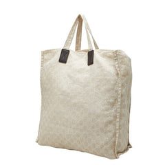グッチ GGキャンバス ミュゼオミュージアム限定 トートバッグ 283411 ベージュ キャンバス レザー レディース GUCCI 中古