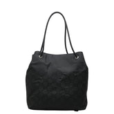 グッチ GGナイロン トートバッグ ショルダーバッグ 152279 ブラック ナイロン レザー レディース GUCCI 中古
