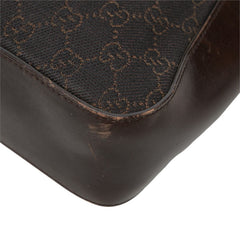 グッチ GGキャンバス トートバッグ 73983 ブラウン キャンバス レザー レディース GUCCI 中古