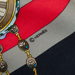 エルメス la ronde des heures 時ノ輪舞 スカーフ 大判スカーフ マルチカラー レディース HERMES 中古