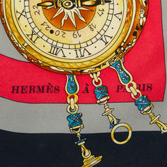 エルメス la ronde des heures 時ノ輪舞 スカーフ 大判スカーフ マルチカラー レディース HERMES 中古
