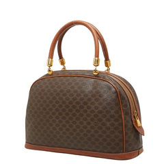 セリーヌ マカダム ハンドバッグ MC97/2 ブラウン PVC レザー レディース CELINE 中古