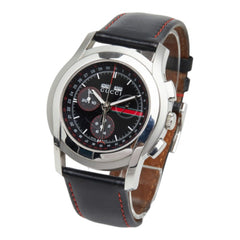 グッチ 5500 Gクラス クロノグラフ 腕時計 YA055208 クオーツ ブラック文字盤 ステンレススチール レザー メンズ GUCCI 中古