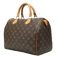 ルイ ヴィトン モノグラム スピーディ30 ハンドバッグ 手提げバッグ M41526 ブラウン PVC レザー レディース LOUIS VUITTON 中古