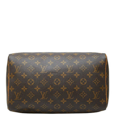 ルイ ヴィトン モノグラム スピーディ30 ハンドバッグ 手提げバッグ M41526 ブラウン PVC レザー レディース LOUIS VUITTON 中古