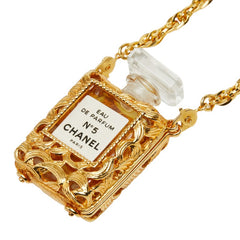 シャネル N°5 オードゥパルファム パフュームボトル チェーン ペンダント ネックレス ゴールド メッキ レディース CHANEL 中古