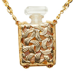 シャネル N°5 オードゥパルファム パフュームボトル チェーン ペンダント ネックレス ゴールド メッキ レディース CHANEL 中古