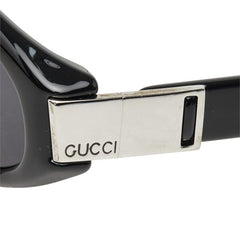 グッチ サングラス アイウェア オーバル型 GG2411/S ブラック プラスチック メッキ ユニセックス GUCCI 中古