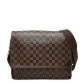 ルイ ヴィトン ダミエ シェルトンMM 斜め掛け ショルダーバッグ N41149 ブラウン PVC レザー レディース LOUIS VUITTON 中古