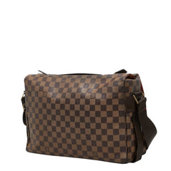 ルイ ヴィトン ダミエ ブロードウェイ ハンドバッグ ショルダーバッグ 2WAY N42270 ブラウン PVC レザー メンズ LOUIS VUITTON 中古