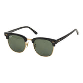 レイバン CLUBMASTER CLASSIC クラブマスター サングラス アイウェア サーモント RB3016 ブラック ゴールド プラスチック メッキ メンズ Ray-Ban 中古