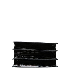 JARDIN DES SACS ジャルダンデサック ハンドバッグ ショルダーバッグ 2way ビジネス シャイニング ブラック クロコダイル メンズ 中古