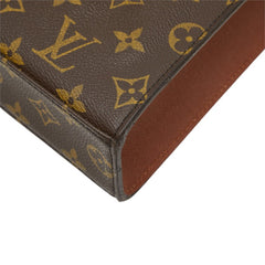 ルイ ヴィトン モノグラム マルゼルブ ハンドバッグ M51379 ブラウン PVC レザー レディース LOUIS VUITTON 中古