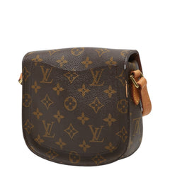 ルイ ヴィトン モノグラム ミニ サンクルー 斜め掛け ショルダーバッグ M51244 ブラウン PVC レザー レディース LOUIS VUITTON 中古
