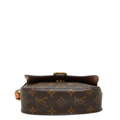 ルイ ヴィトン モノグラム ミニ サンクルー 斜め掛け ショルダーバッグ M51244 ブラウン PVC レザー レディース LOUIS VUITTON 中古