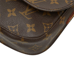ルイ ヴィトン モノグラム ミニ サンクルー 斜め掛け ショルダーバッグ M51244 ブラウン PVC レザー レディース LOUIS VUITTON 中古