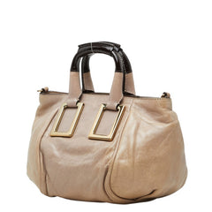 クロエ エテル ハンドバッグ ショルダーバッグ 2WAY ベージュ レザー レディース Chloe 中古