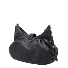 ルイ ヴィトン モノグラム マヒナ XS ショルダーバッグ M95660 ノワール ブラック レザー レディース LOUIS VUITTON 中古
