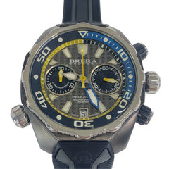 ブレラオロロジ プロダイバー クロノグラフ 腕時計 BRDV2C4740 クオーツ ステンレススチール ラバー メンズ BRERA OROLOGI 中古