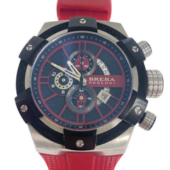 ブレラオロロジ スーパースポルティーボ 不動 クオーツ ステンレススチール ラバー メンズ BRERA OROLOGI 中古