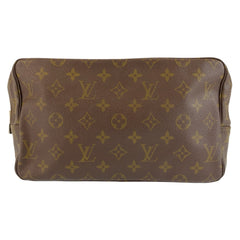 ルイ ヴィトン モノグラム トゥルーストワレット ポーチ セカンドバッグ M47522 ブラウン PVC レディース LOUIS VUITTON 中古