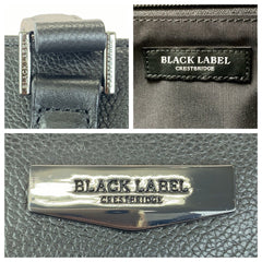 ブラックレーベル クレストブリッジ トートバッグ ショルダーバッグ ブラック 黒 レザー メンズ BLACK LABELCRESTBRIDGE 中古