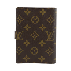 ルイ ヴィトン モノグラム アジェンダPM 手帳カバー 男女兼用 R20005 ブラウン PVC レディース LOUIS VUITTON 中古