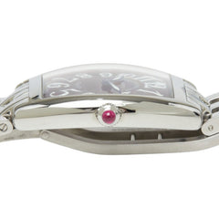 フランクミュラー トノウ カーベックス 腕時計 1752QZ クオーツ レッド文字盤 ステンレススチール レディース FRANCK MULLER 中古