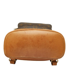 ルイ ヴィトン モノグラム モンスリMM リュック バックパック デイバッグ M51136 ブラウン PVC レザー レディース LOUIS VUITTON 中古
