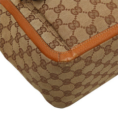 グッチ GGキャンバス アビー ショルダーバッグ トートバッグ 146247 ベージュ キャンバス レザー レディース GUCCI 中古
