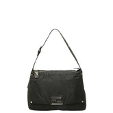 フェンディ ズッキーノ ワンショルダーバッグ ハンドバッグ 8BR626 ブラック ナイロン レザー レディース FENDI 中古