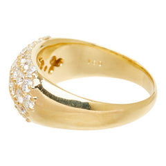 ダイヤモンド K18YG イエローゴールド ダイヤ1.60ct パヴェダイヤ リング 指輪 レディース 14.5号 中古