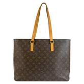 ルイ ヴィトン モノグラム ルコ トートバッグ ショルダーバッグ M51155 ブラウン PVC レザー レディース LOUIS VUITTON 中古