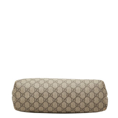 グッチ GGスプリーム トートバッグ 211138 ベージュ PVC レザー レディース GUCCI 中古