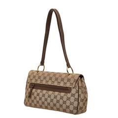 グッチ GGキャンバス ショルダーバッグ ワンショルダー 90643 ベージュ レザー キャンバス レディース GUCCI 中古
