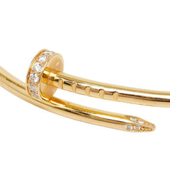 カルティエ ジュストアンクル ブレスレット スモール バングル サイズ15 K18YG イエローゴールド 750 レディース CARTIER 中古